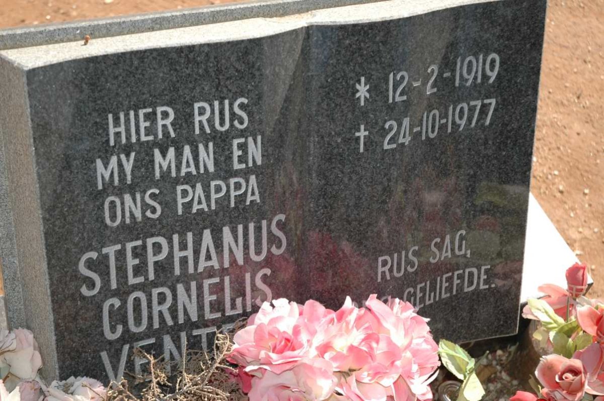 VENTER Stephanus Cornelis 1919-1977