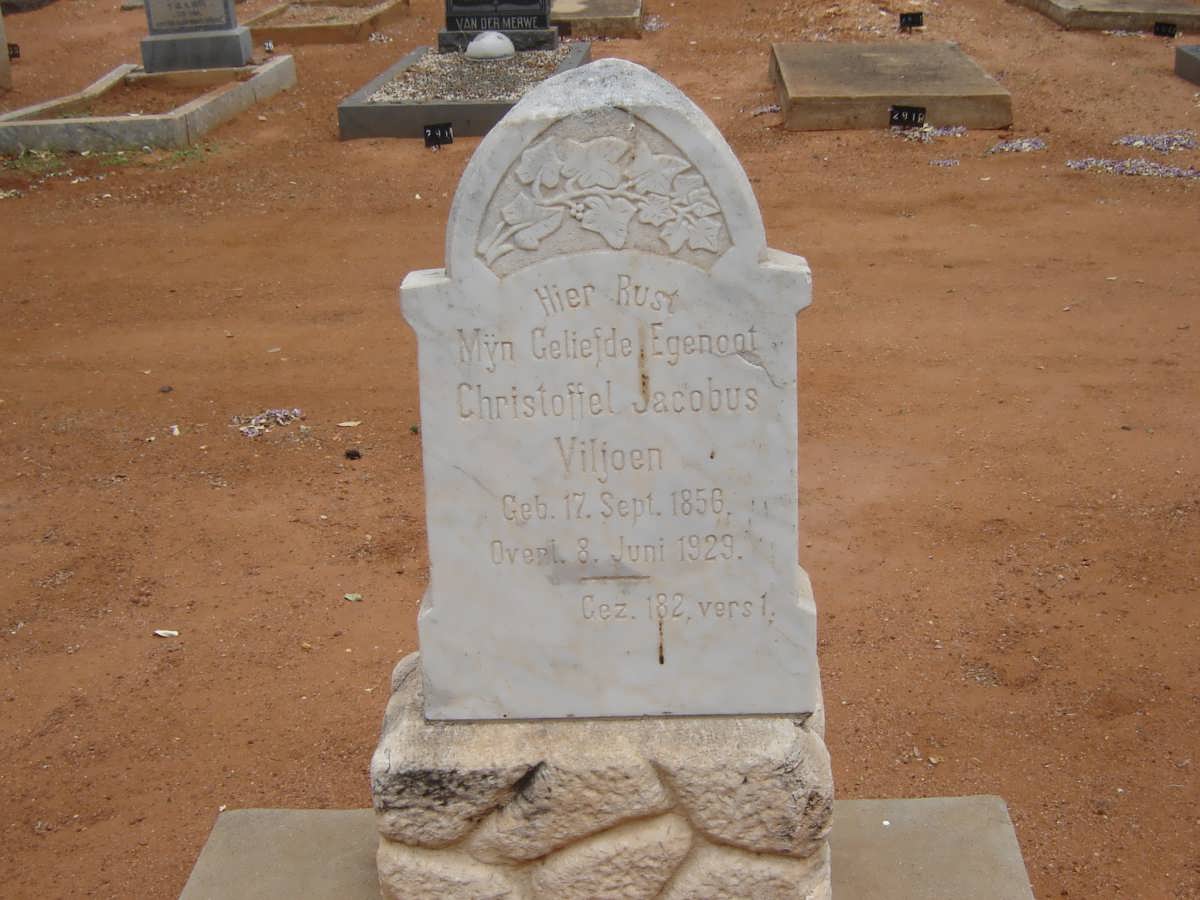 VILJOEN Christoffel Jacobus 1856-1929