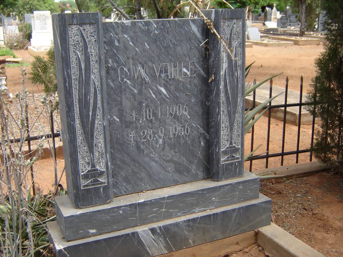 VAHLE C.W. 1906-1956