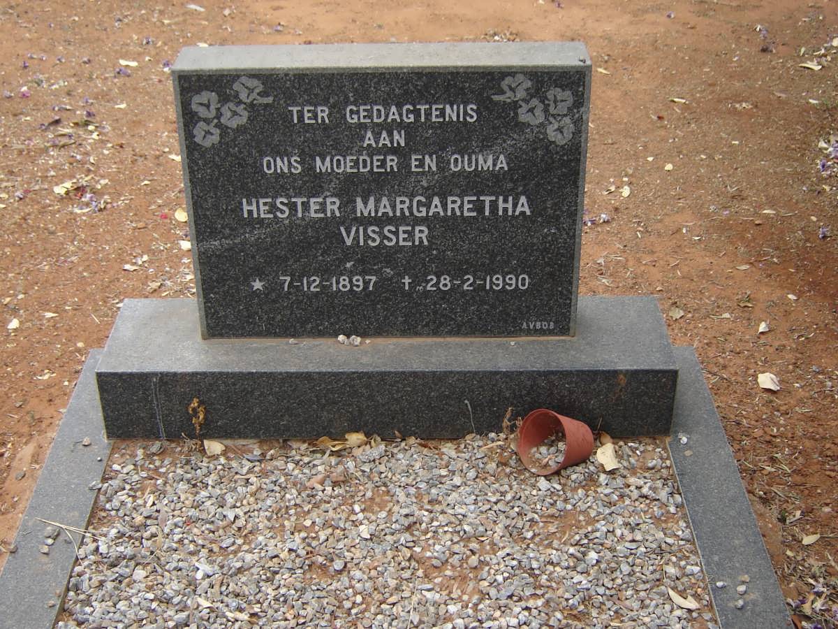 VISSER Hester Margaretha 1897-1990