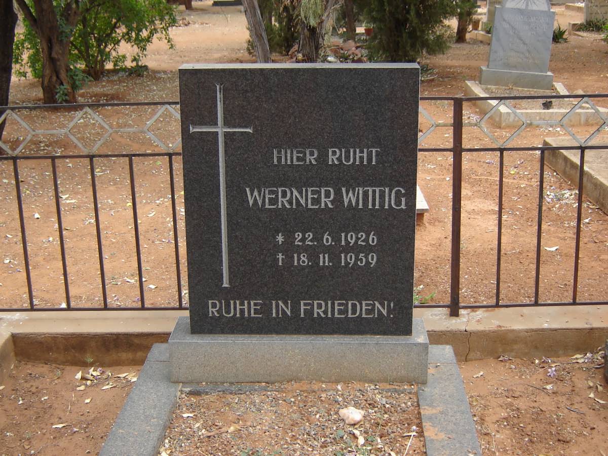 WITTIG Werner 1926-1959