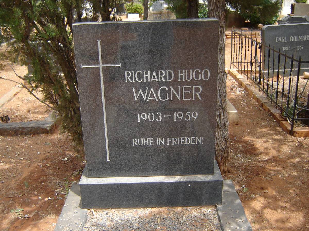 WAGNER Richard Hugo 1903-1959