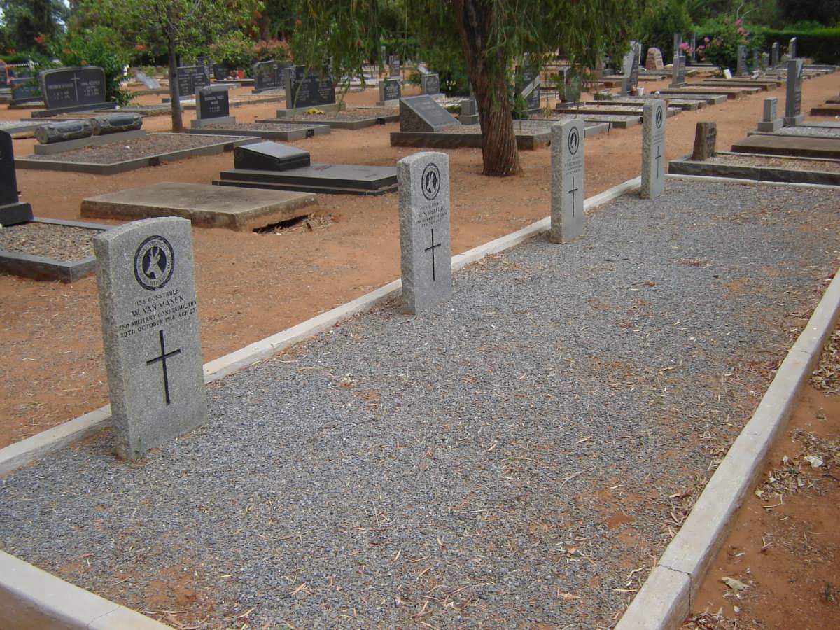 1. Overview of four military graves