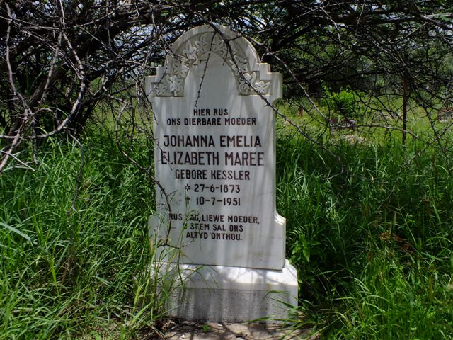 MAREE Johanna Emelia Elizabeth nee KESSLER 1873-1951