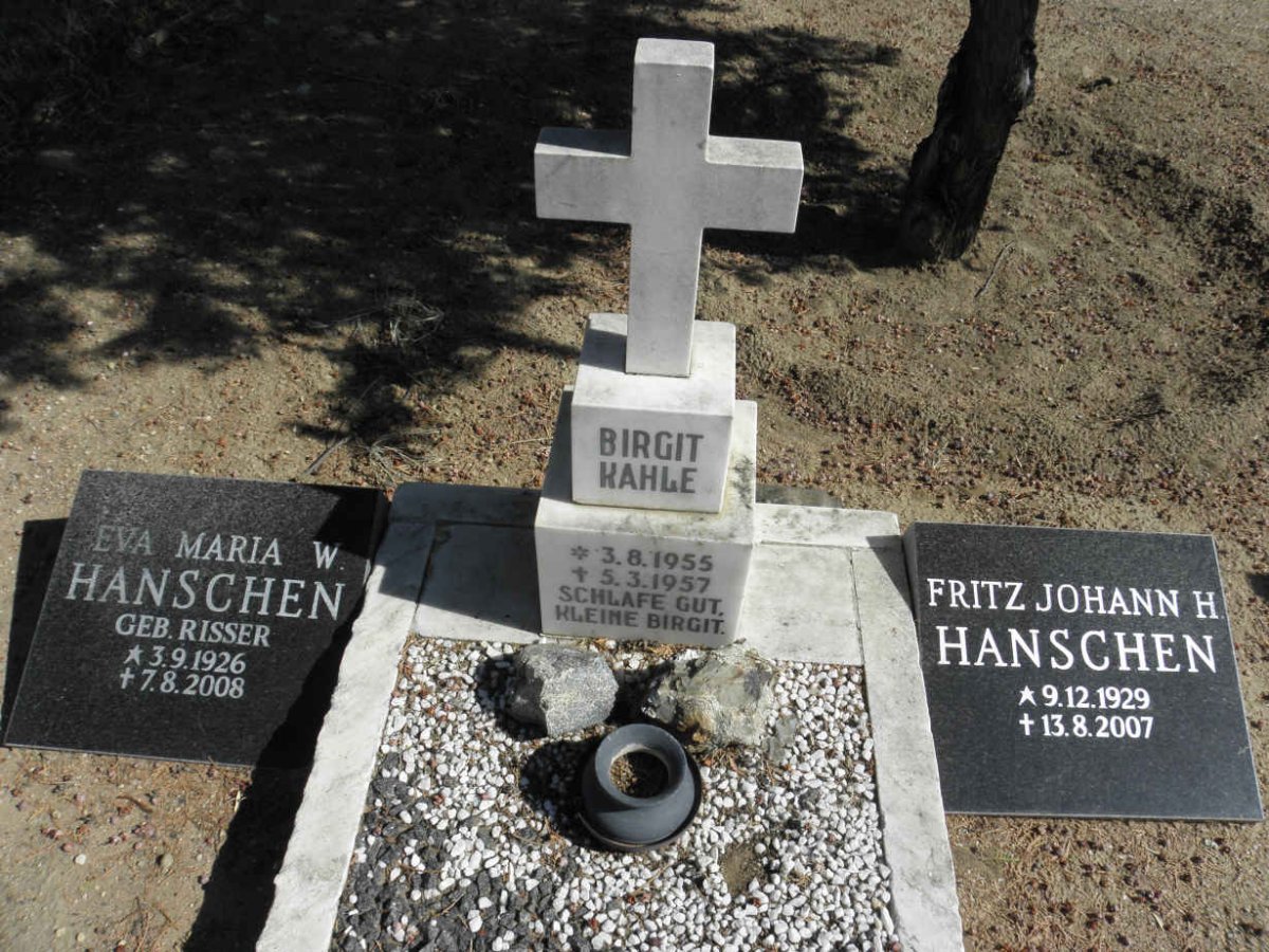 HANSCHEN Fritz Johann H. 1929-2007 &amp; Eva Maria W. RISSER 1926-2008 :: HANSCHEN Birgit Kahle 1955-1957