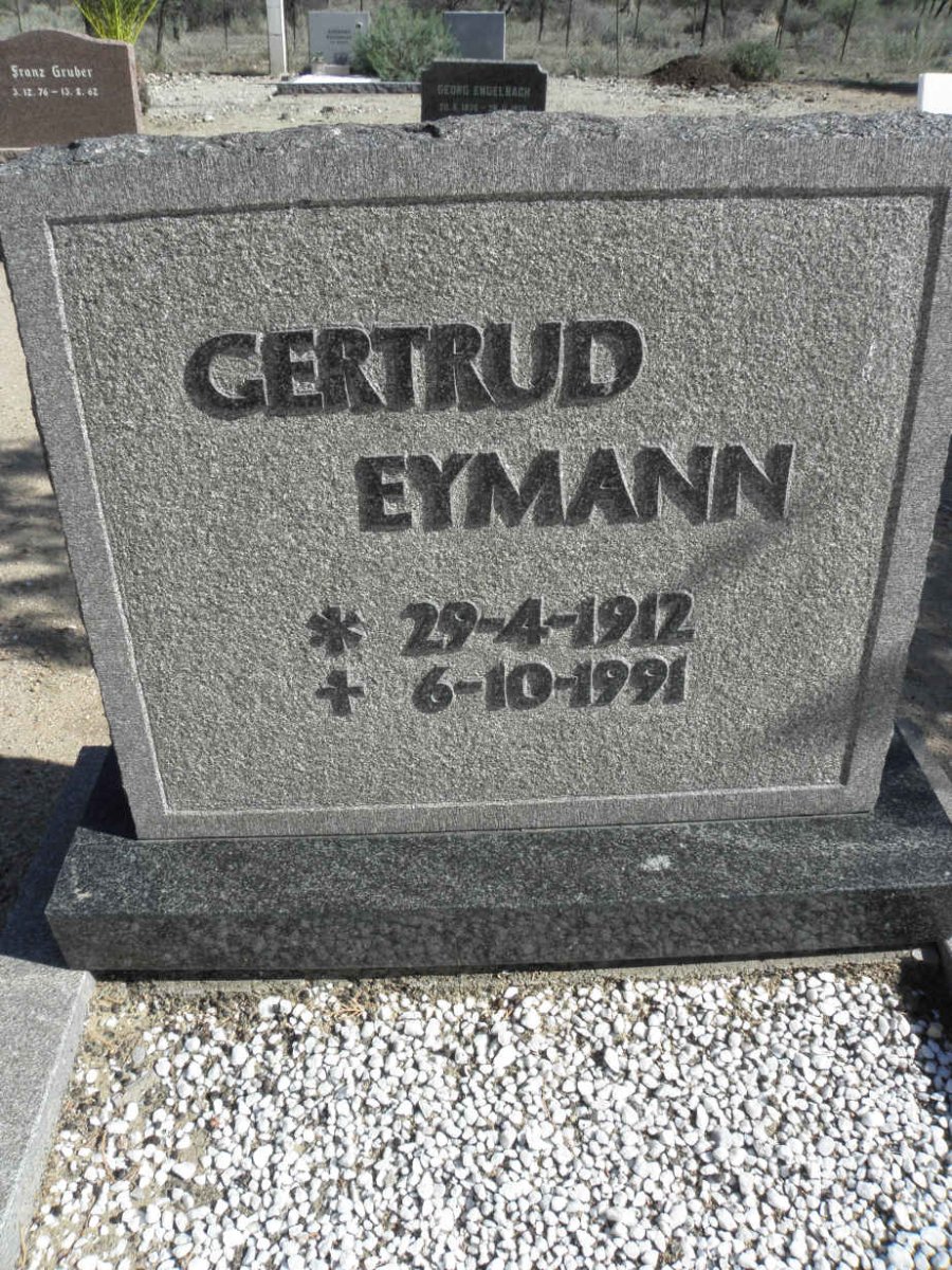 EYMANN Gertrud 1912-1991