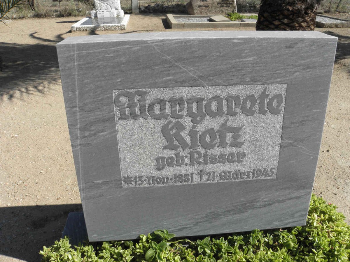 RIETZ Margarete nee RISSER 1881-1945