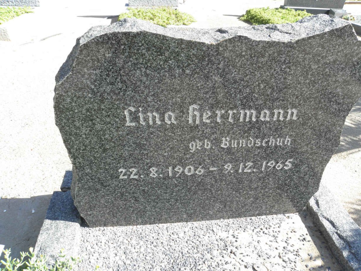 HERRMANN Lina nee BUNDSCHUH 1906-1965