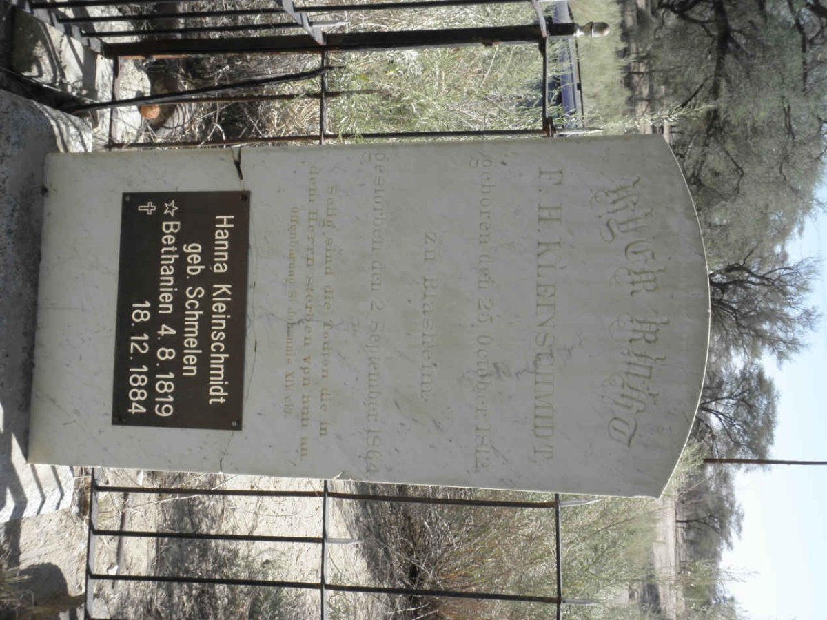 KLEINSCHMIDT F.H. 1812-1864 &amp; Hanna SCHMELEN 1819-1884