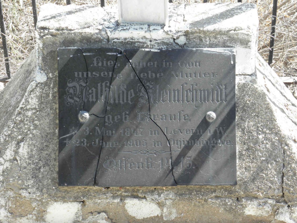 KLEINSCHMIDT Mathilde nee KRAUSE 1847-1905