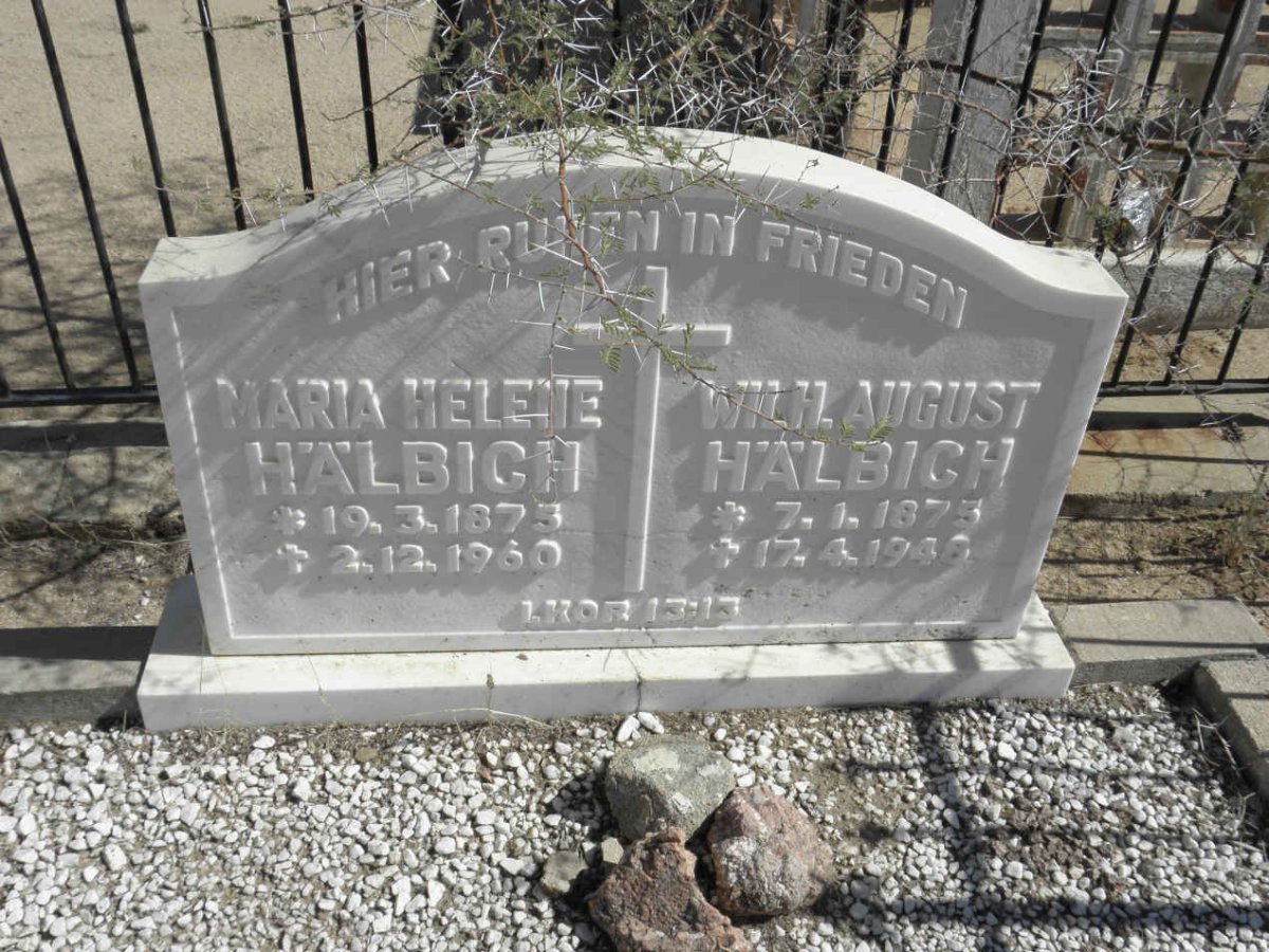 HALBICH Wilh. August 1875-1948 &amp; Maria Helene 1875-1960