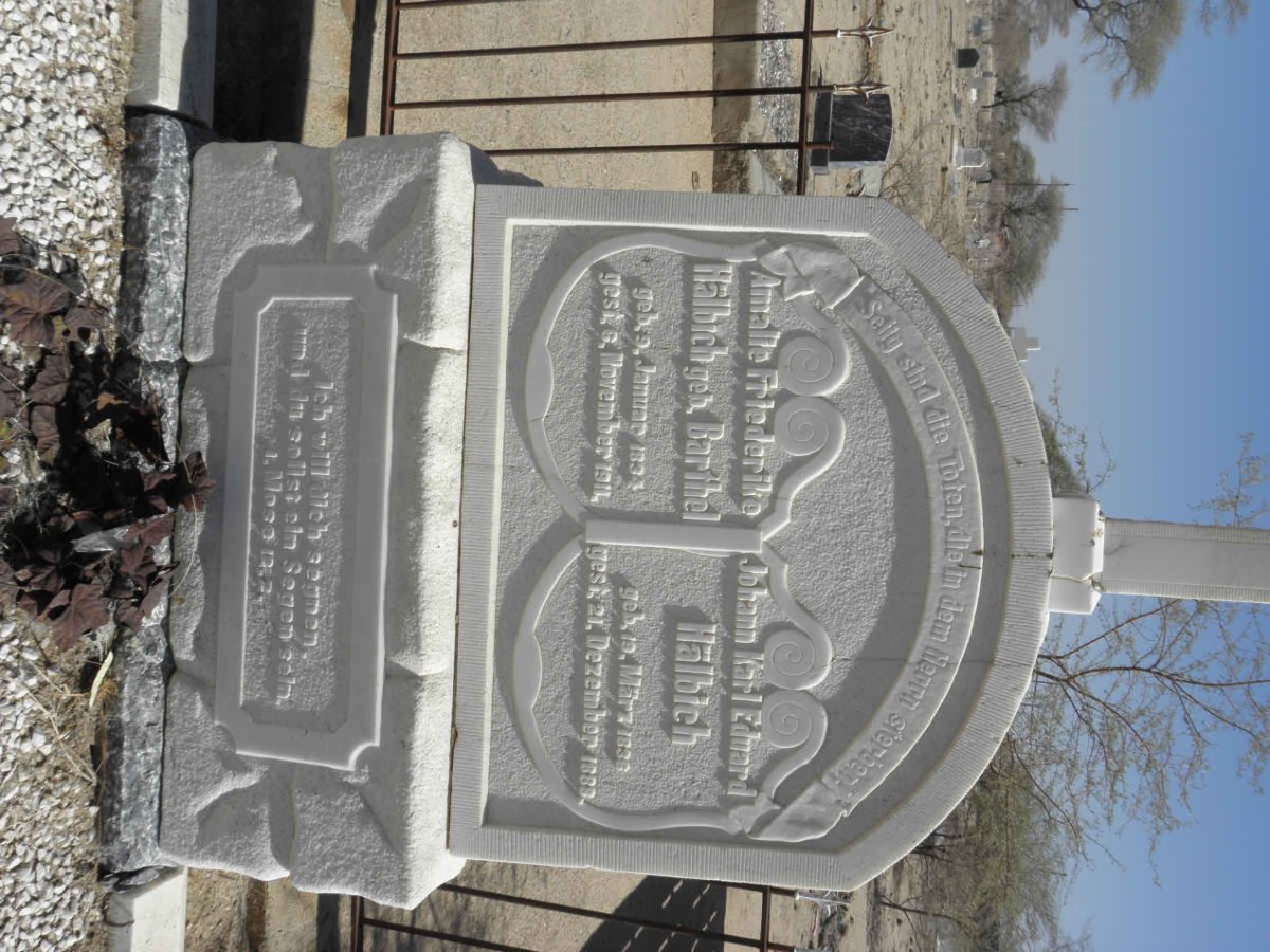 HALBICH Johann Karl Eduard 1836-1889 &amp; Amalie Friederike BARTHEL 1834-1911