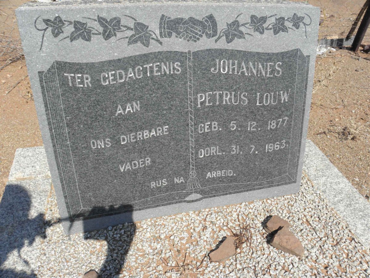 LOUW Johannes Petrus 1877-1963