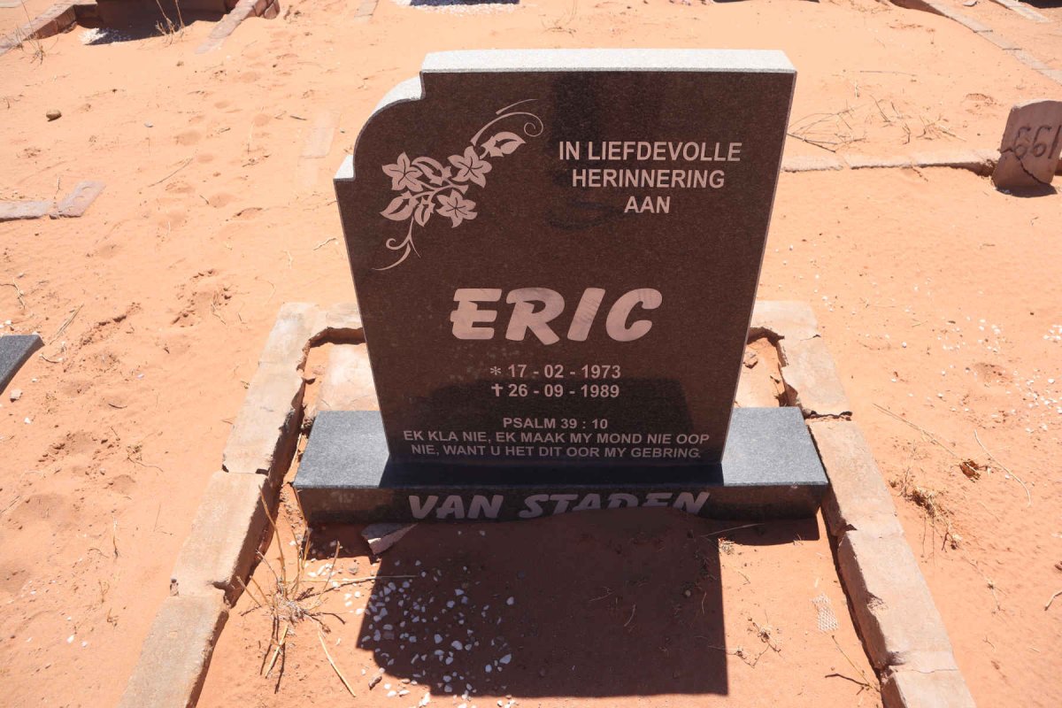 STADEN Eric, van 1973-1989