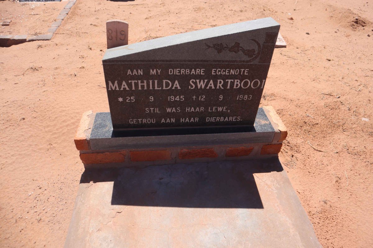 SWARTBOOI Mathilda 1945-1983