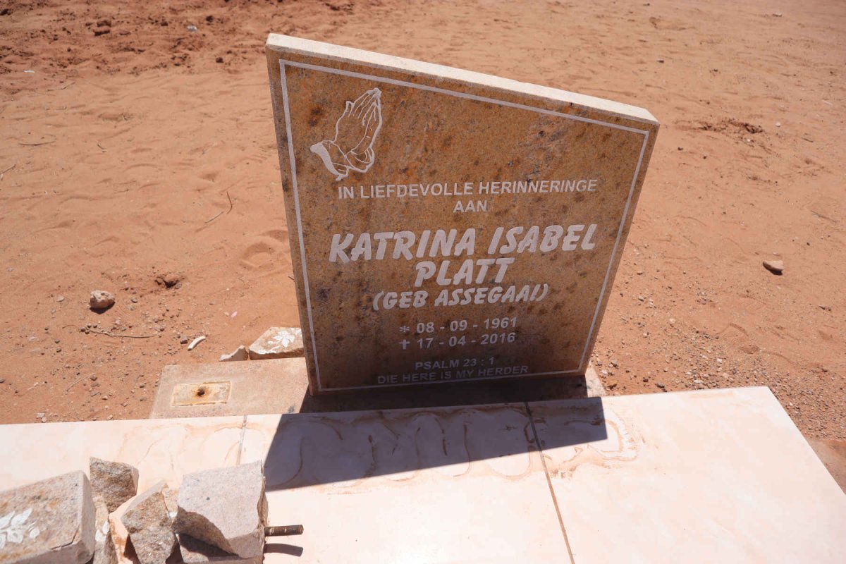 PLATT Katrina Isabel nee ASSEGAAI 1061-2016
