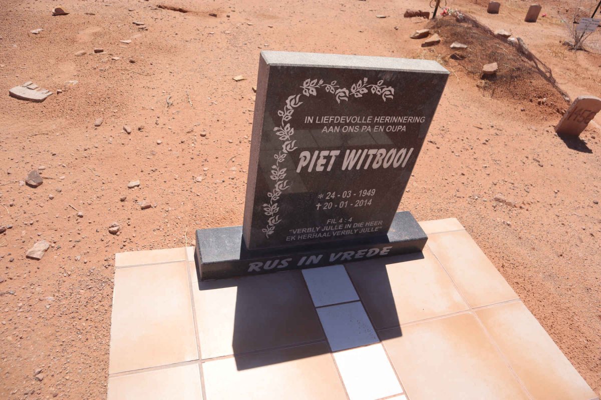 WITBOOI Piet 1949-2014