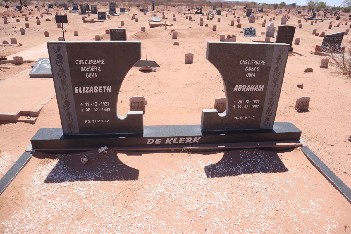 KLERK Abraham, de 1922-1992 & Elizabeth 1927-1989