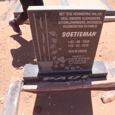 PAUL Boetieman 1938-2010
