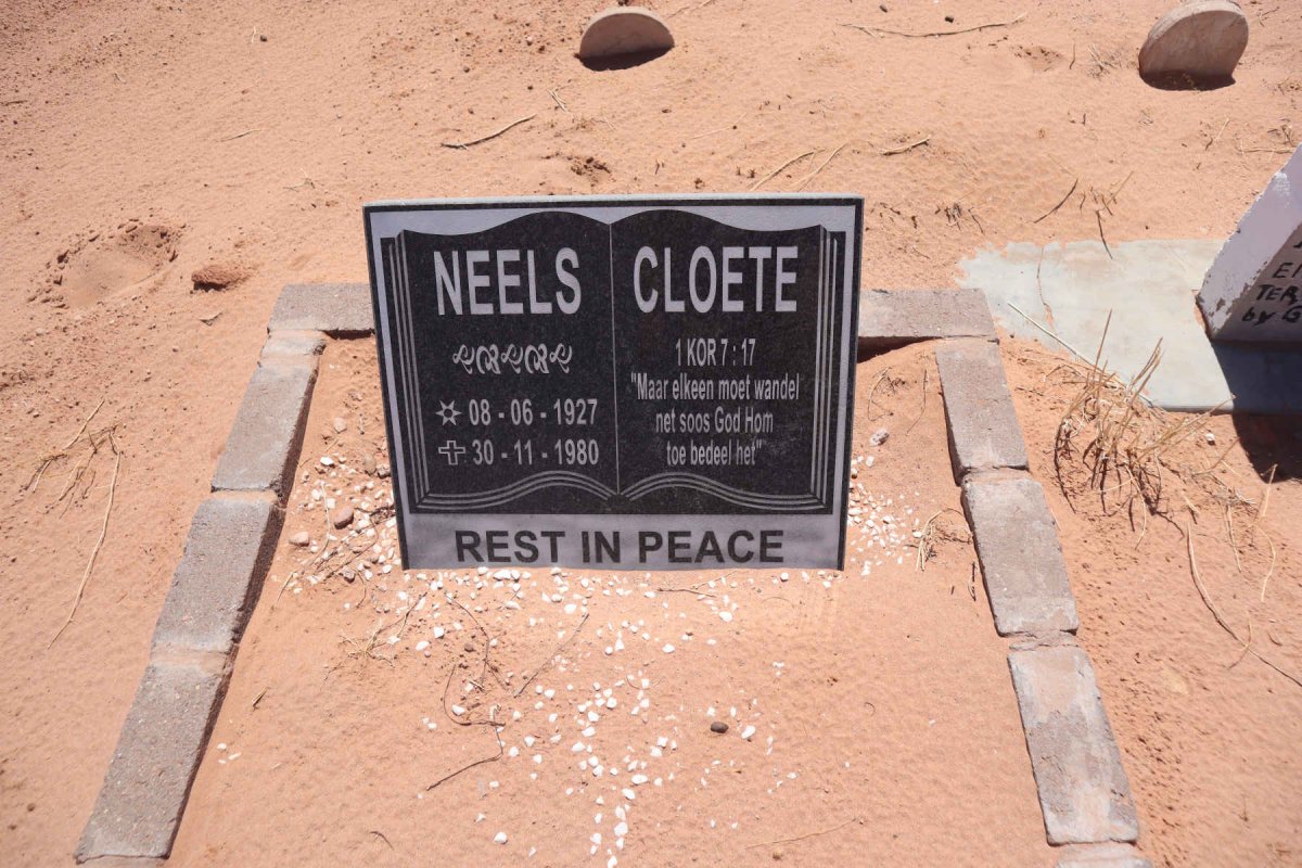 CLOETE Neels 1927-1980