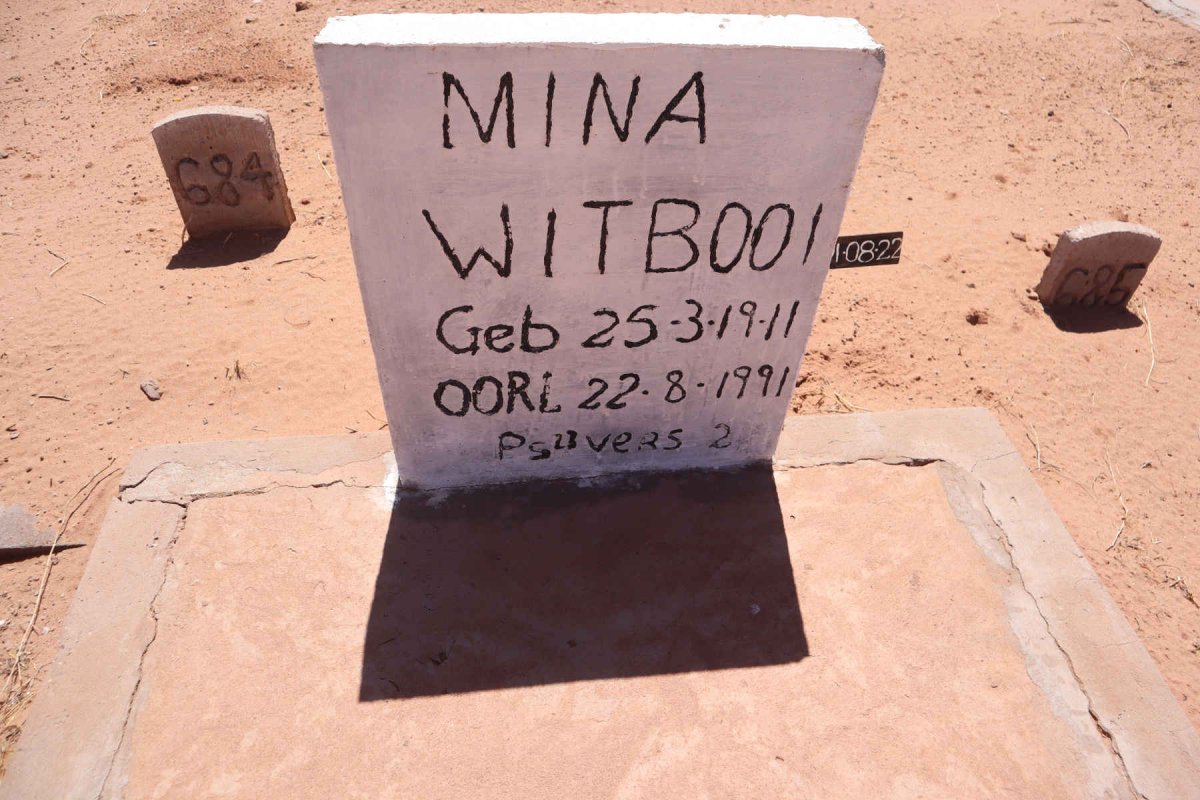 WITBOOI Mina 1911-1991