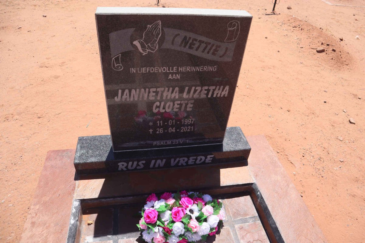 CLOETE Jannetha Lizetha 1997-2021