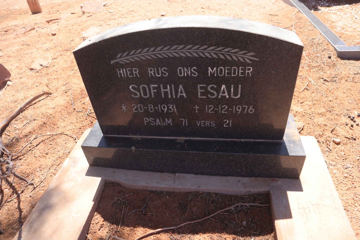 ESAU Sophia 1931-1976