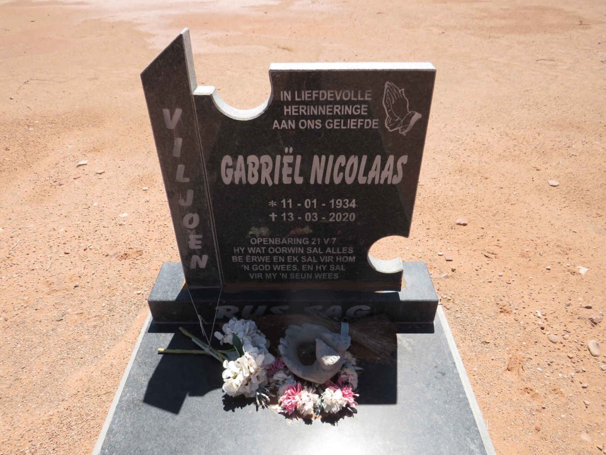 VILJOEN Gabriel Nicolaas 1934-2020