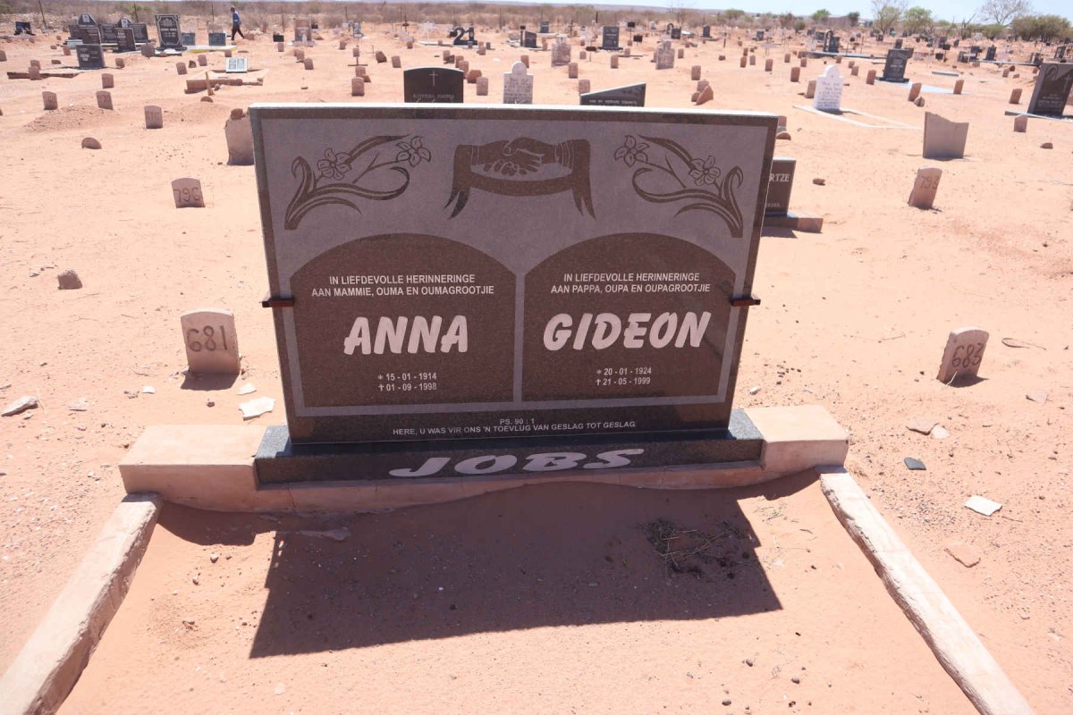 JOBS Gideon 1924-19?9 & Anna 1914-199?