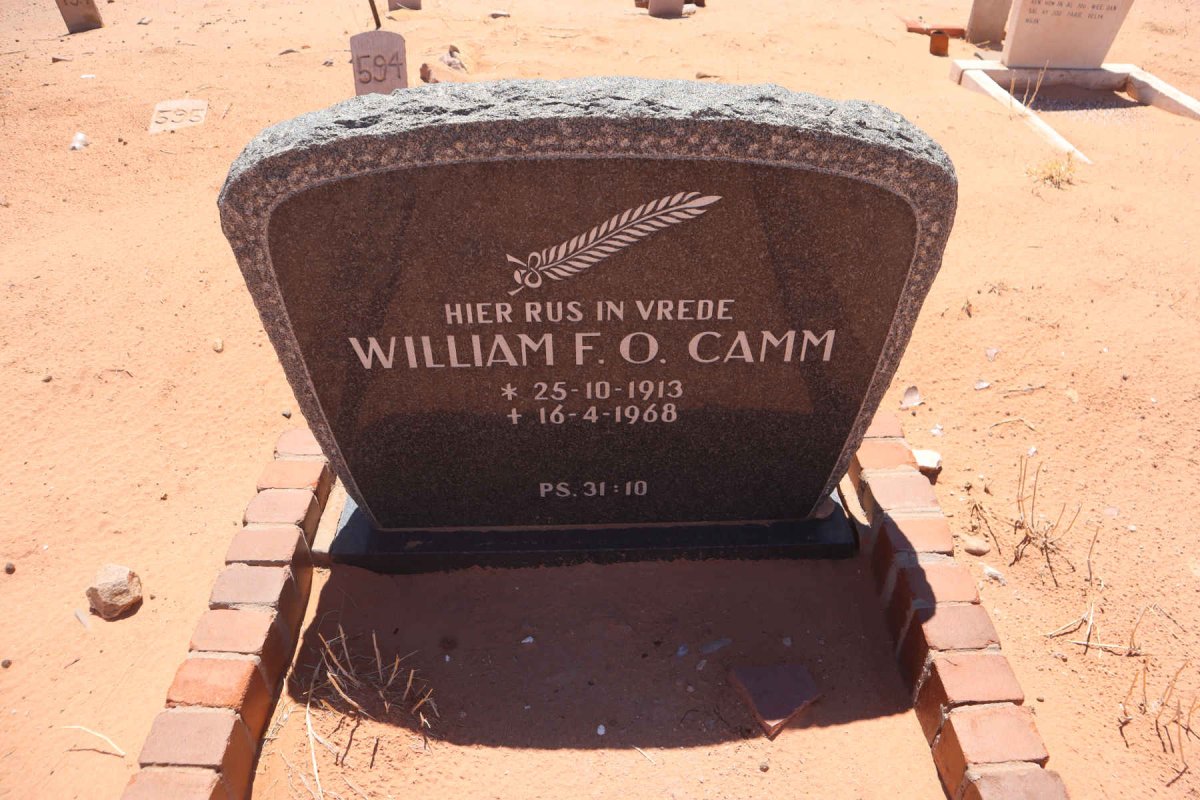 CAMM William F.O. 1913-1968
