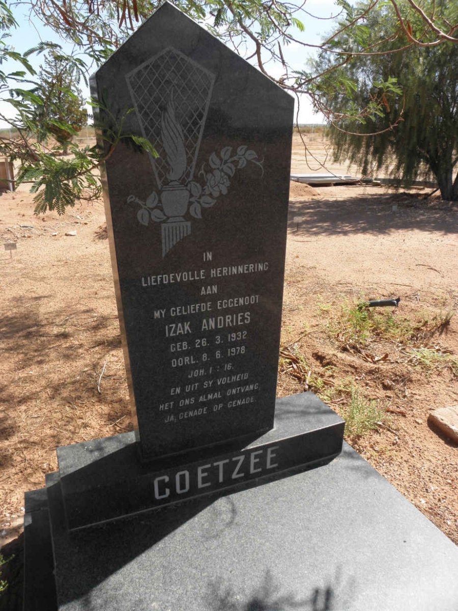 COETZEE Izak Andries 1932-1978