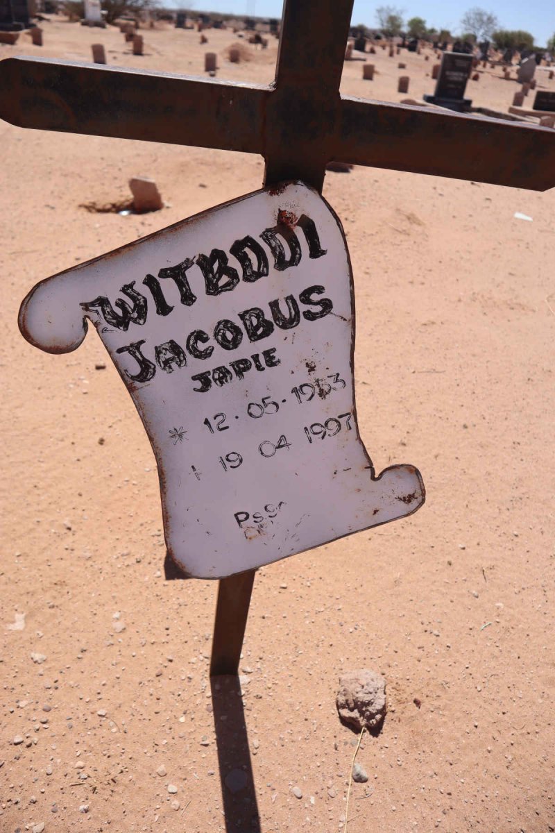 WITBOOI Jacobus 1953-1997