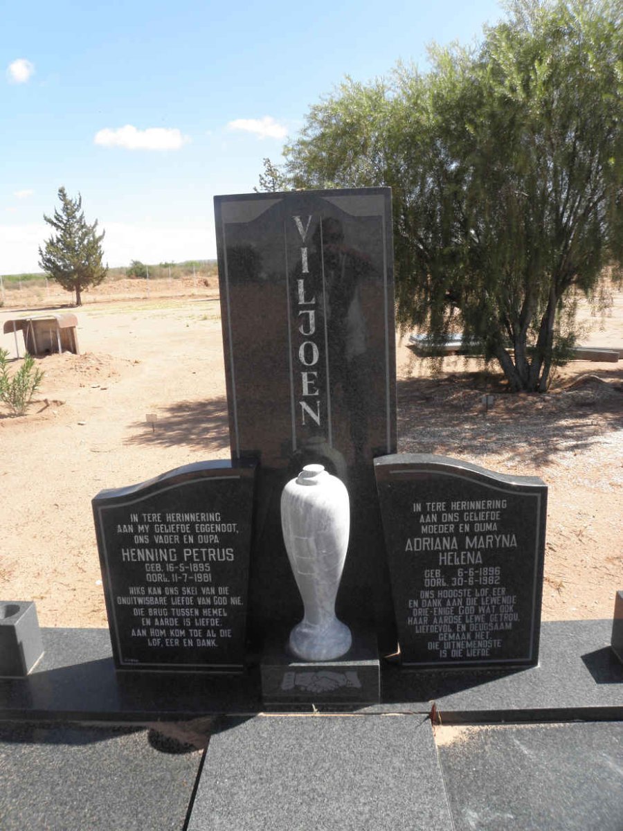 VILJOEN Henning Petrus 1895-1981 &amp; Adriana Maryna Helena 1896-1982