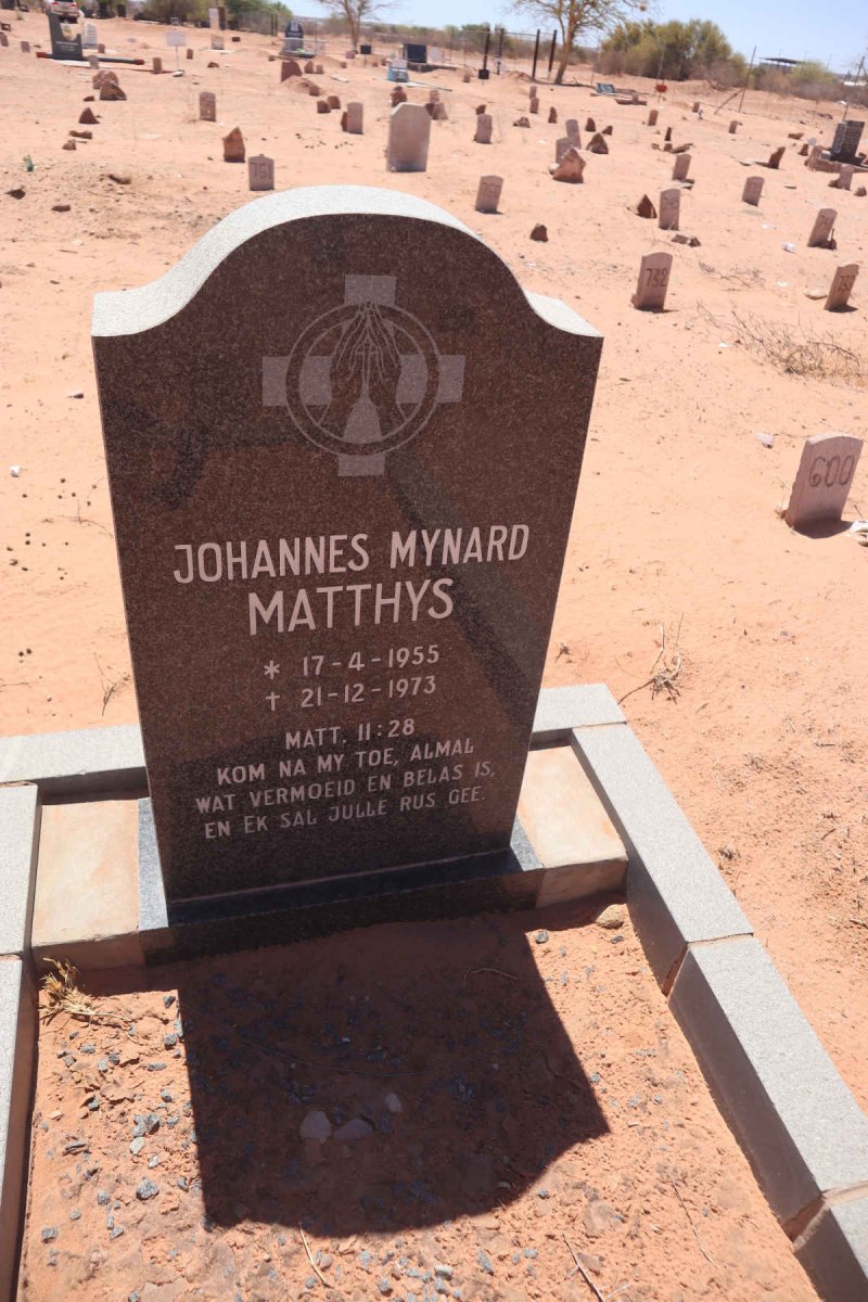 MATTHYS Johannes Mynard 1955-1973