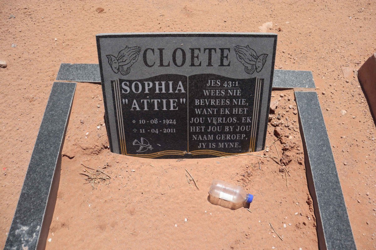 CLOETE Sophia 1924-2011