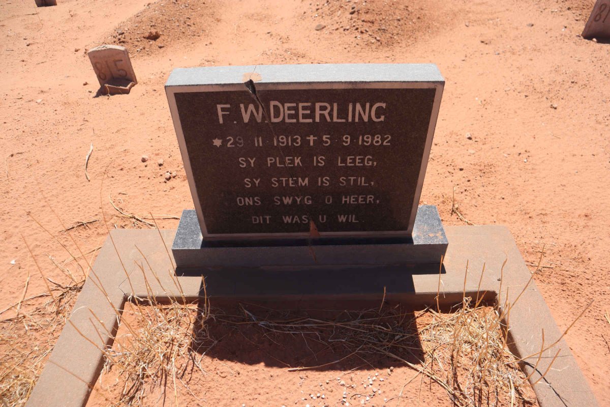DEERLING F.W. 1913-1982