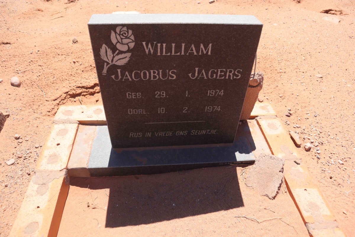 JAGERS William Jacobus 1974-1974