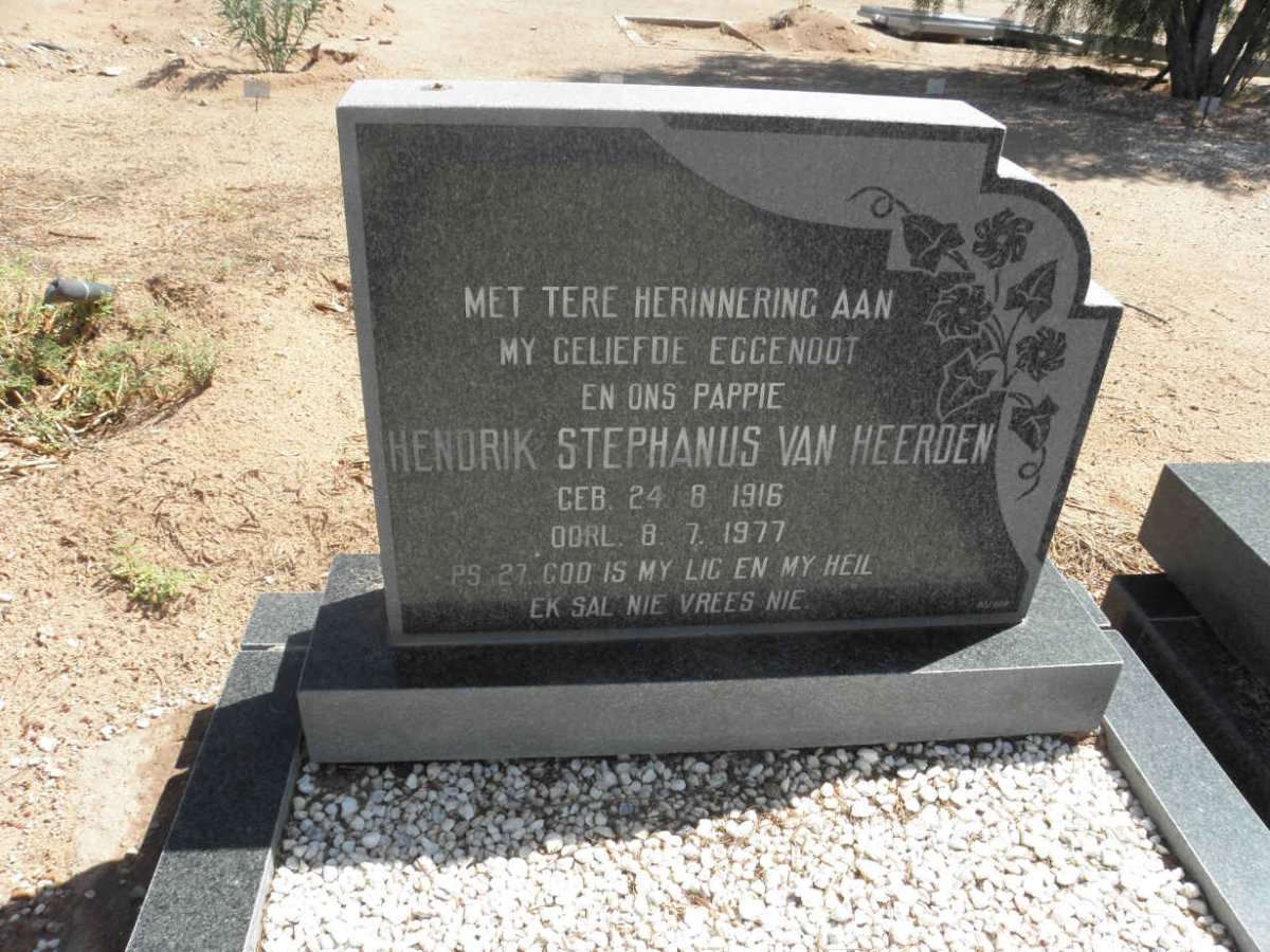 HEERDEN Hendrik Stephanus, van 1916-1977