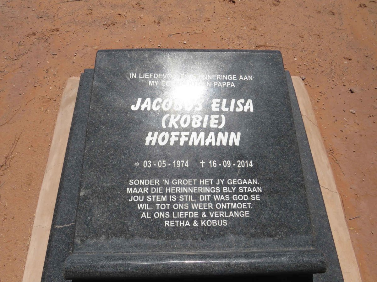 HOFFMANN Jacobus Elisa 1974-2014