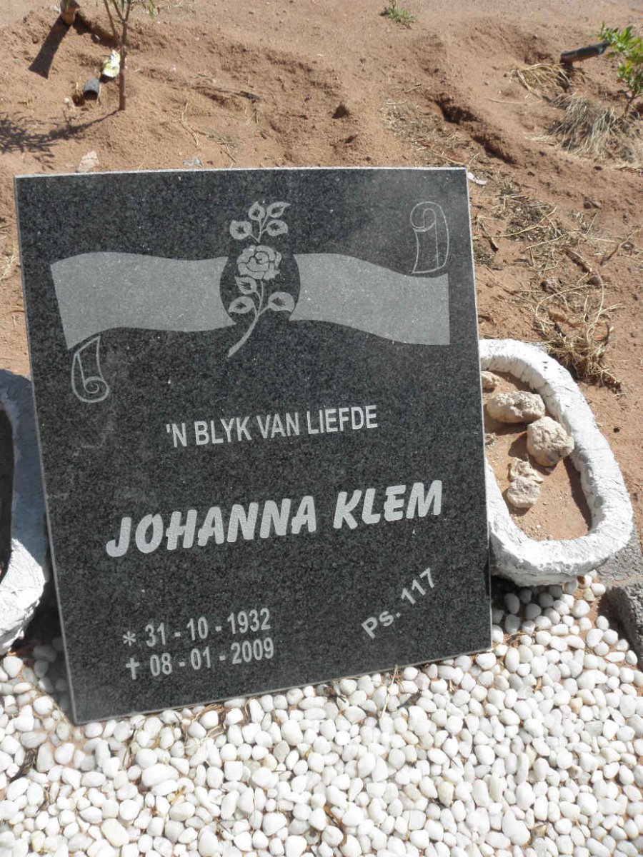 KLEM Johanna 1932-2009