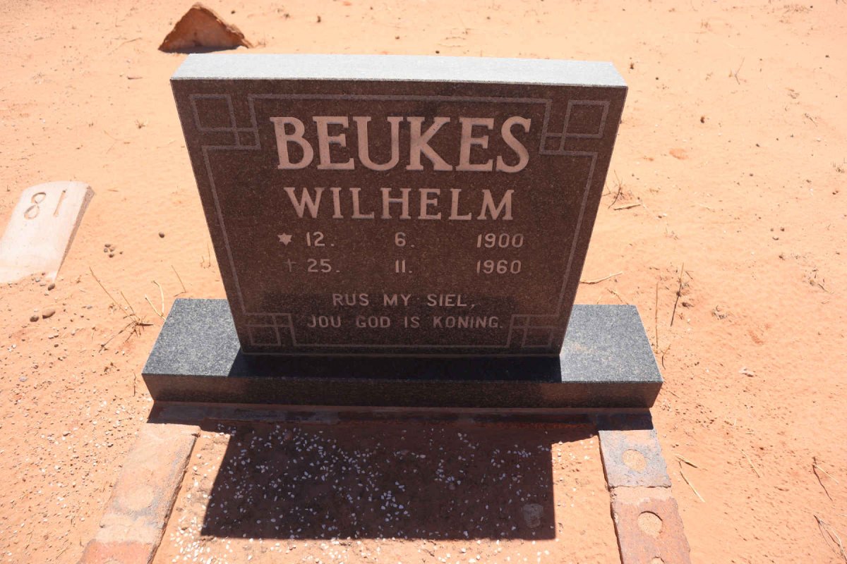 BEUKES Wilhelm 1900-1960