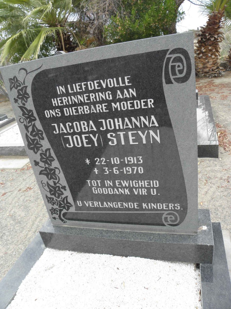 STEYN Jacoba Johanna 1913-1970