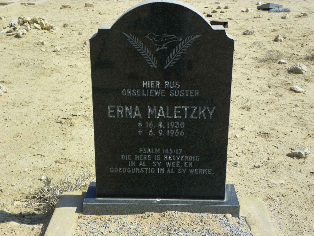 MALETZKY Erna 1930-1966