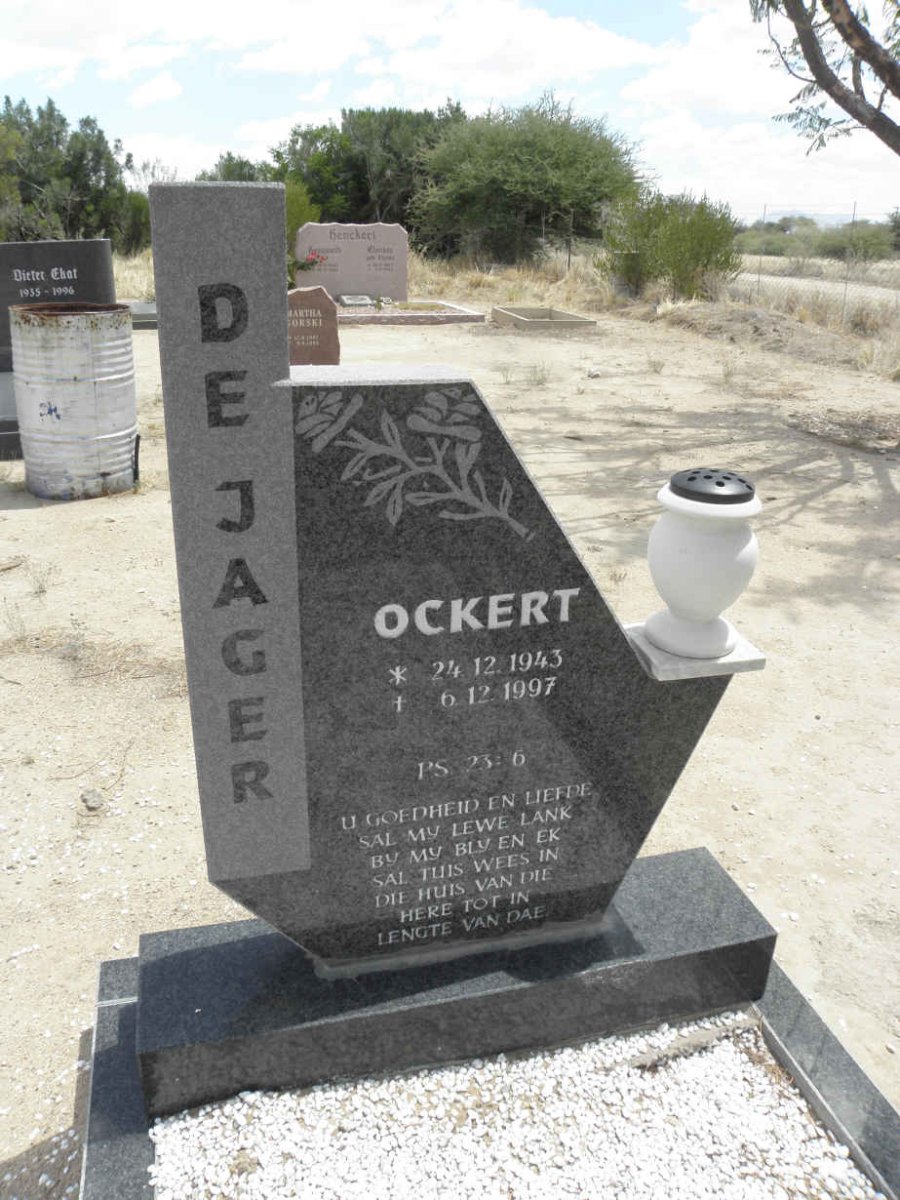 JAGER Ockert, de 1943-1997