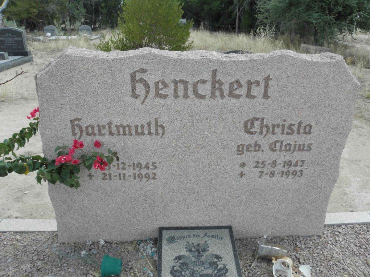 HENCKERT Hartmuth 1945-1992 &amp; Christa CLAJUS 1947-1993