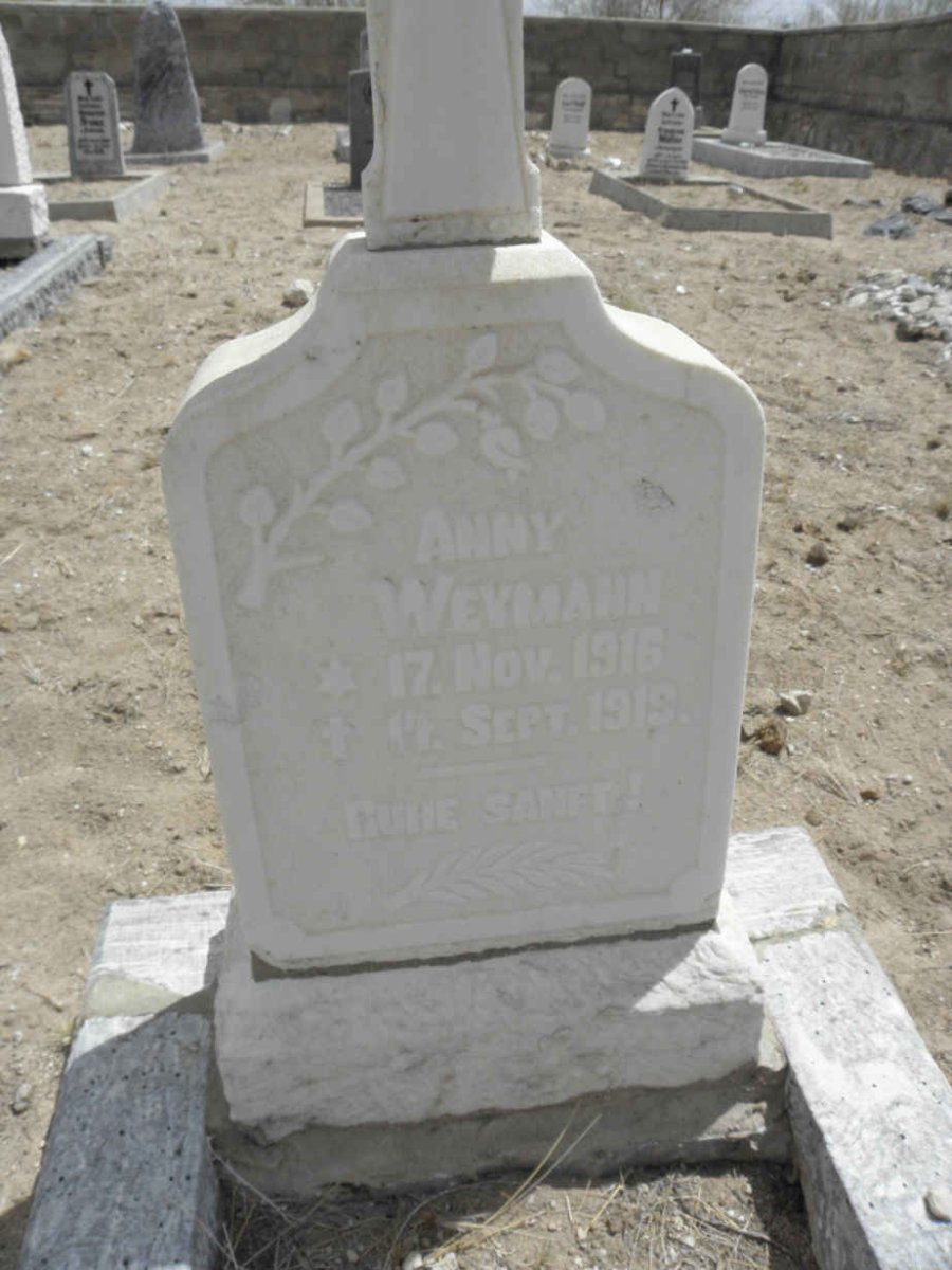 WEYMANN Anny 1916-1919