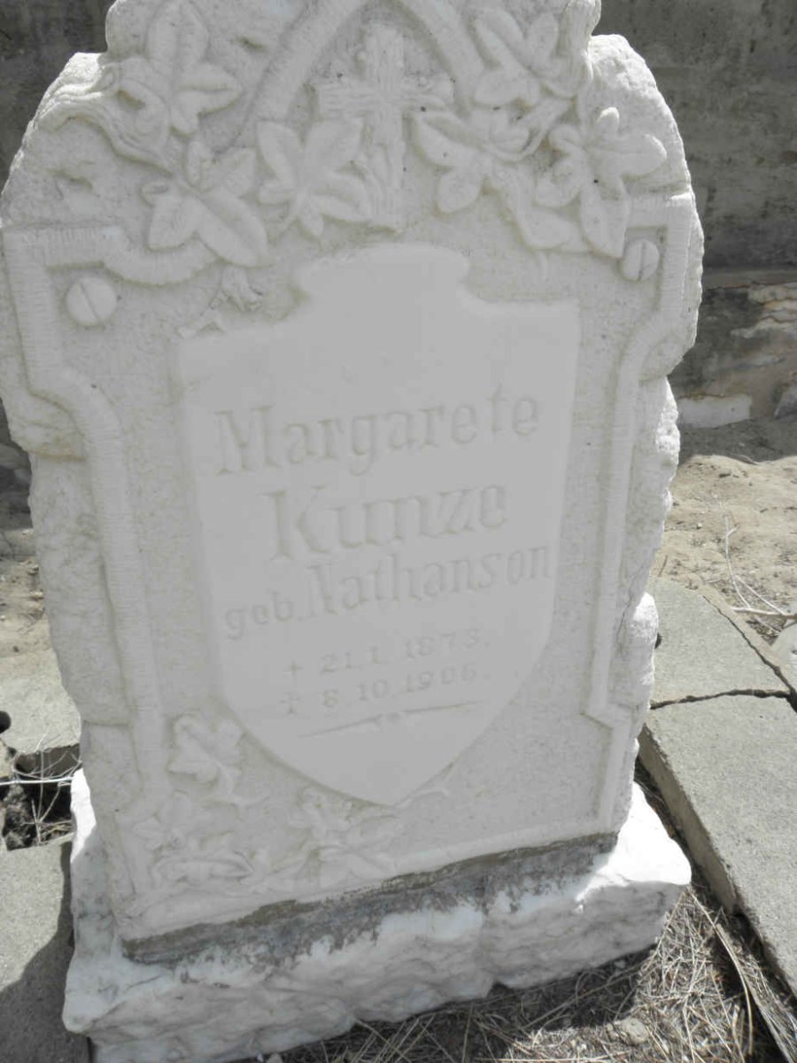 KUNZE Margarete nee NATHANSON 1873-1906