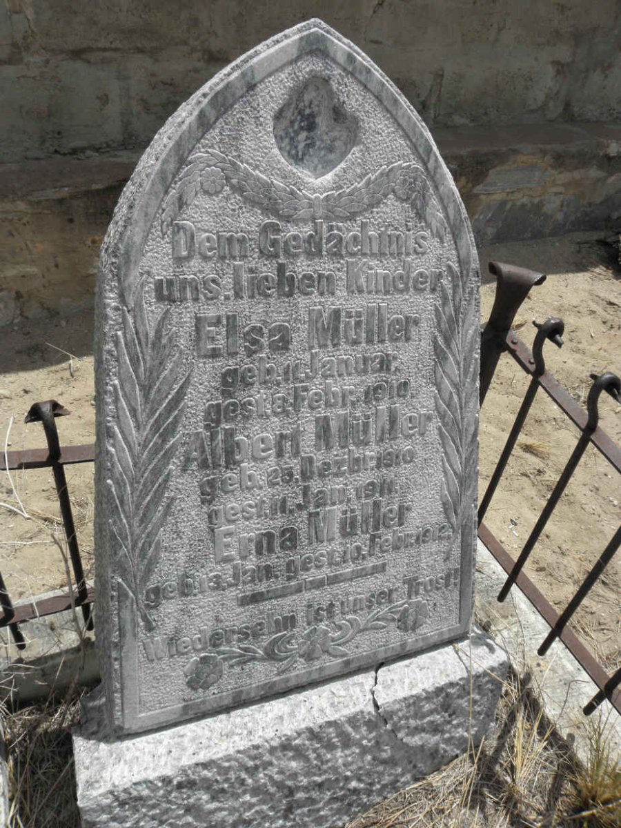 MÜLLER Elsa 1910-1910 :: MÜLLER Albert 1910-1911 :: MÜLLER Erna 1912-1912