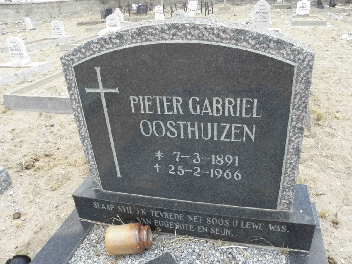 OOSTHUIZEN Pieter Gabriel 1891-1966