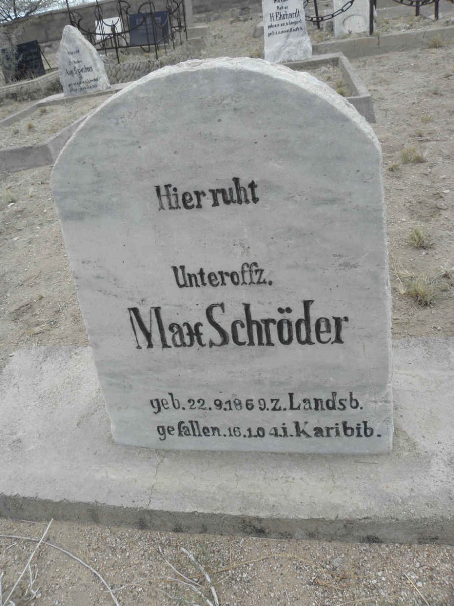 SCHRÖDER Max 1869-1904